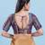 Women's brocade padded back open elbow sleeves saree blouse