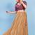Women's silk padded back open elbow sleeves saree blouse