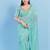Women's silk padded back open elbow sleeves saree blouse