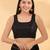 Women's silk padded back open elbow sleeves saree blouse