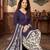 Purple printed cotton blend stitched geometric print salwar kurta dupatta for women