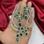 emerald green bridal necklace set silver cubic zirconia choker wedding statement jewelry