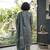 Blue printed cotton blend stitched geometric print salwar kurta dupatta for women