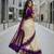 banarasi silk blend off white woven saree with blouse