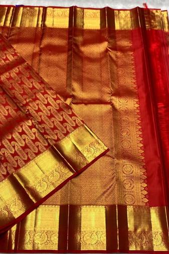 banarasi silk blend woven saree with blouse