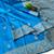 banarasi silk blend blue color woven saree with blouse