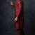 Maroon embroidered dupion silk kurta set