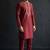 Maroon embroidered dupion silk kurta set