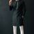 Black-white embroidered dupion silk kurta set