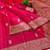 banarasi silk blend woven work saree with blouse