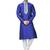 Royal blue tufetta mens  kurta with churidar set