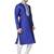Royal blue tufetta mens  kurta with churidar set