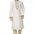 Light cream  art silk mens  kurta with churidar set