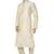Fawn  art silk mens  kurta with churidar set