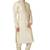 Fawn  art silk mens  kurta with churidar set