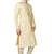 Dark fawn  art silk mens  kurta with churidar set