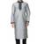 Grey art silk mens  kurta with churidar set