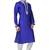 Royal blue art silk mens  kurta with churidar set