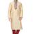 Gold art silk mens  kurta with churidar set
