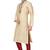 Gold art silk mens  kurta with churidar set