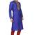 Royal blue art silk mens  kurta with churidar set