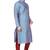 Multi color  art silk mens  kurta with churidar set