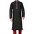 Black art silk mens  kurta with churidar set