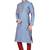 Multi color  art silk mens  kurta with churidar set