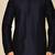 Navy blue art silk mens  kurta with churidar set