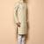 Brown cotton blendmens  kurta with churidar set