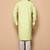 Light green cotton blendmens  kurta with churidar set
