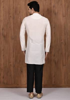 Lemon  cotton blendmens  kurta with churidar set 2