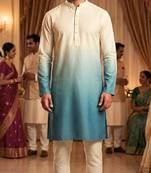 Morpeach plain rayon printedmen's kutra and payjama