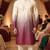 Pink plain rayon printedmen's kutra and payjama