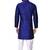 Royal blue art silk mens  kurta with churidar set