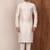 Lemon  art silk mens  kurta with churidar set