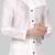 White art silk mens  kurta with churidar set