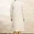 Cream art silk mens kurta with churidar set