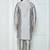 Grey  art silk mens  kurta with churidar set