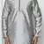 Grey  art silk mens  kurta with churidar set