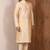 Fawn art silk mens  kurta with churidar set