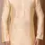 Fawn art silk mens  kurta with churidar set