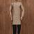 Brown cotton blendmens  kurta with churidar set