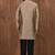 Brown cotton blendmens  kurta with churidar set