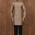 Brown cotton blendmens  kurta with churidar set