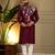 Maroon viscos embroidery print party wear kurta and payjama
