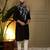 Black viscos embroidery print party wear kurta and payjama