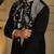 Black viscos embroidery print party wear kurta and payjama