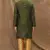 Green  art silk mens  kurta with churidar set