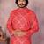 Orange cotton sequence work and print kurta and payjama